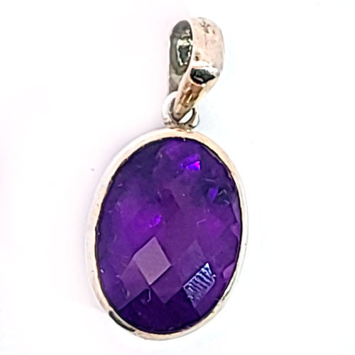 Amethyst Anhänger facettiert  - 1