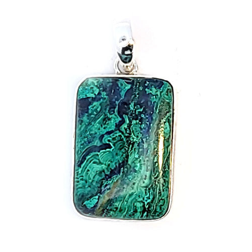 Azurit-Malachit Anhänger  - 2