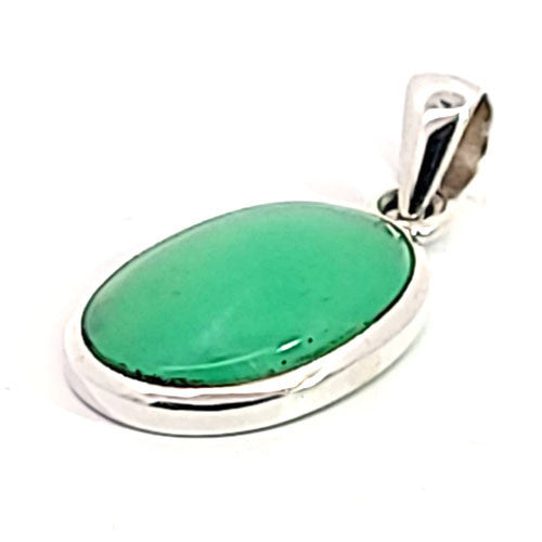 Chrysopras Anhänger  - 1