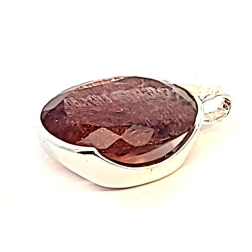 Erdbeerquarz Anhänger  - 3