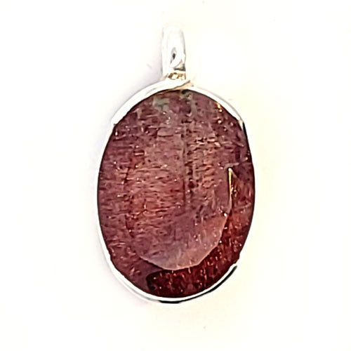 Erdbeerquarz Anhänger  - 1