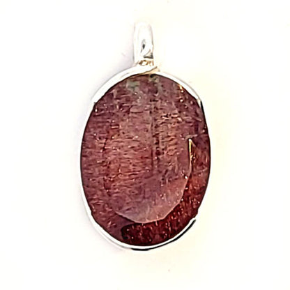 Erdbeerquarz Anhänger  - 1