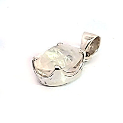Mondstein Anhänger facettiert  - 2