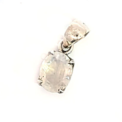 Mondstein Anhänger facettiert  - 1