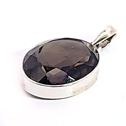 Rauchquarz Anhänger facettiert  - 3