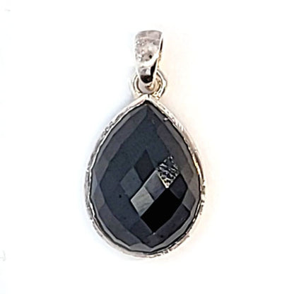Spinell schwarz Anhänger  - 1