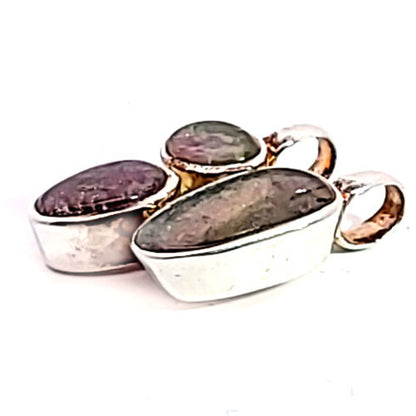 Wassermelonen-Turmalin Design Anhänger facettiert  - 3