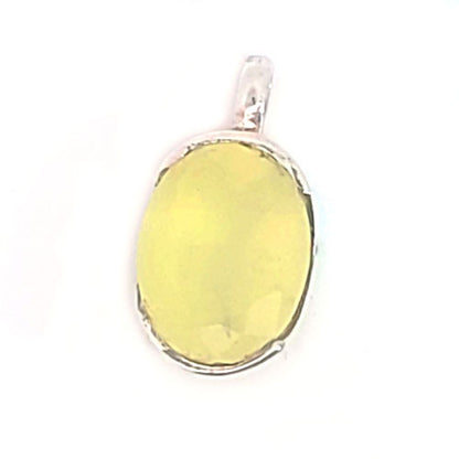 Prehnit Anhänger facettiert  - 1