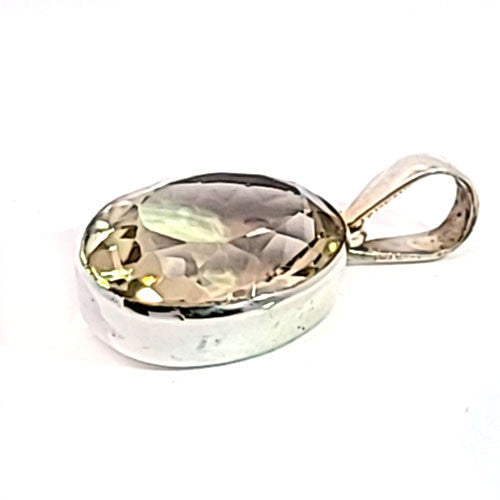 Lemonquarz Anhänger facettiert  - 2