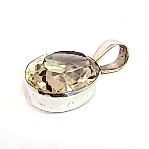 Lemonquarz Anhänger facettiert  - 3