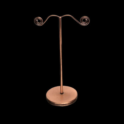 Ohrringständer Metall kupferfarben  - 1