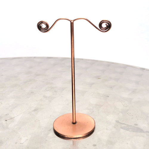 Ohrringständer Metall kupferfarben  - 2