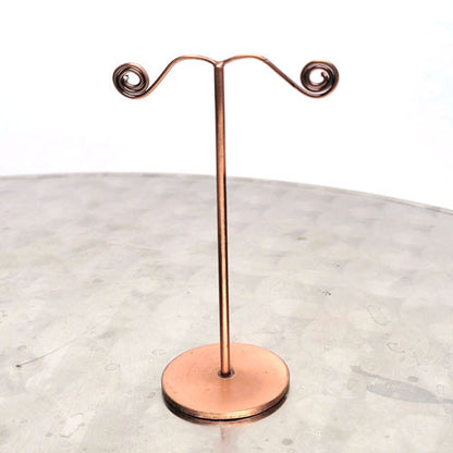 Ohrringständer Metall kupferfarben  - 2