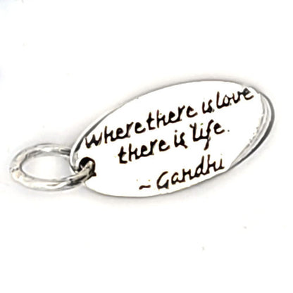 Weisheits-Anhänger Silber "Where there is Love"  - 1