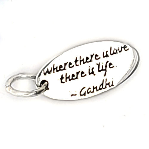 Weisheits-Anhänger Silber "Where there is Love"  - 1