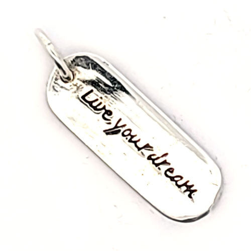 Weisheits-Anhänger Silber "Live your Dream"  - 2