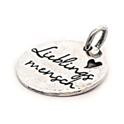 Weisheits-Anhänger Silber "Lieblingsmensch"  - 2