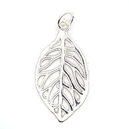 Blatt Anhänger, silber  - 1