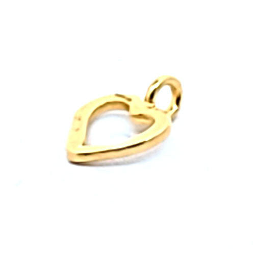 Herz Anhänger mini, silber vergoldet  - 1