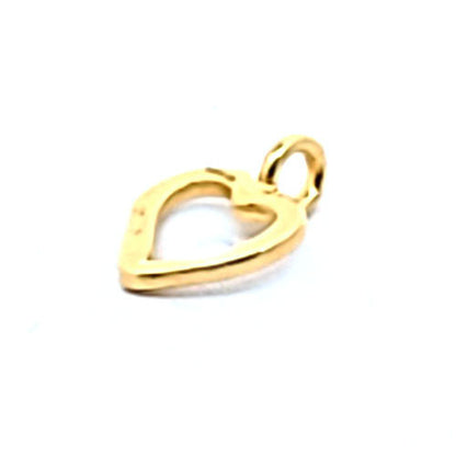 Herz Anhänger mini, silber vergoldet  - 1