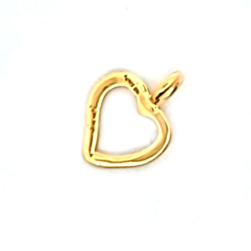 Herz Anhänger mini, silber vergoldet  - 2