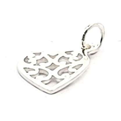 Herz Anhänger Ornament, silber  - 2