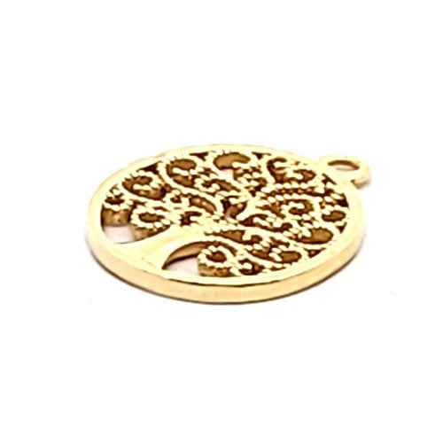 Baum des Lebens Anhänger, silber vergoldet  - 1