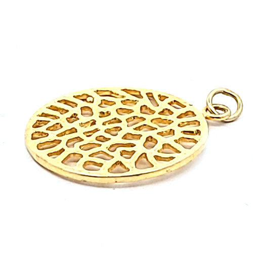 Ornamentaler Anhänger groß, silber vergoldet  - 1