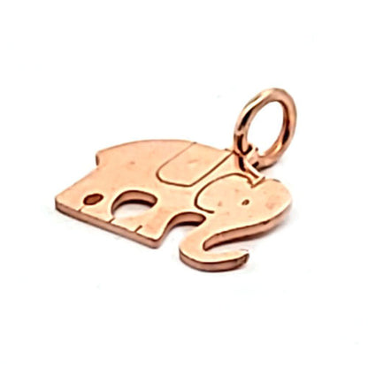 Elefant Anhänger, silber rosé vergoldet  - 2