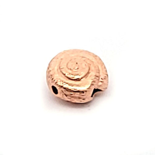 Schnecke (Spirale) Silberzwischenteil, satiniert rosé vergoldet 10 mm  - 1