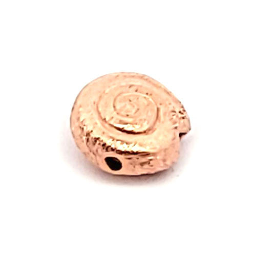 Schnecke (Spirale) Silberzwischenteil, satiniert rosé vergoldet 10 mm  - 2