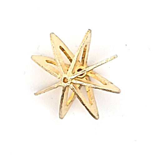 Sternenrad Silberperle vergoldet 12 x 22 mm  - 2