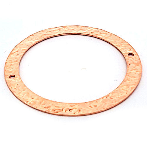 Kreis geprägt groß 38 mm - Silberelement, rosé vergoldet  - 1