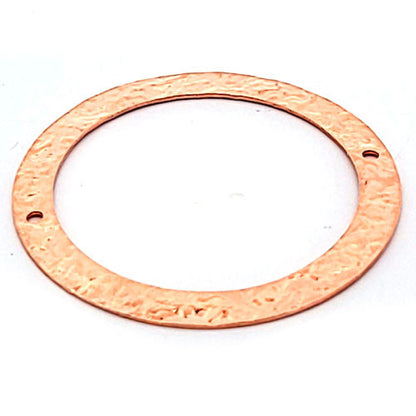 Kreis geprägt groß 38 mm - Silberelement, rosé vergoldet  - 1