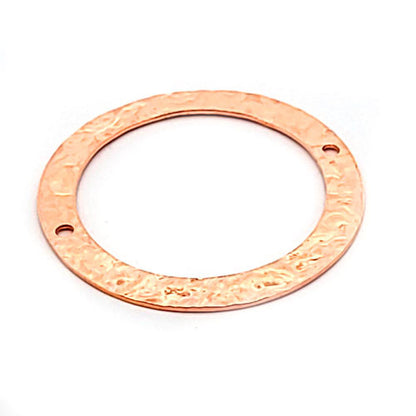 Kreis geprägt mittel 30 mm - Silberelement, rosé vergoldet  - 1