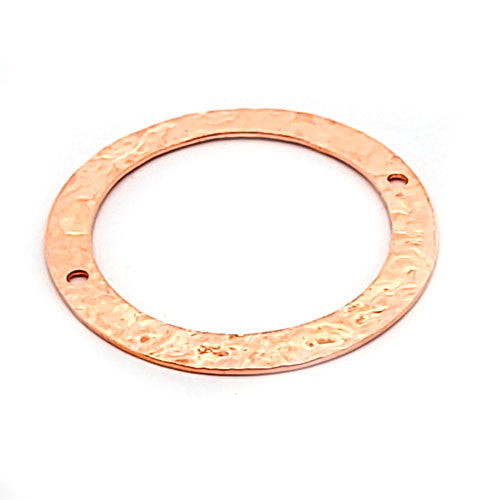 Kreis geprägt mittel 30 mm - Silberelement, rosé vergoldet  - 1