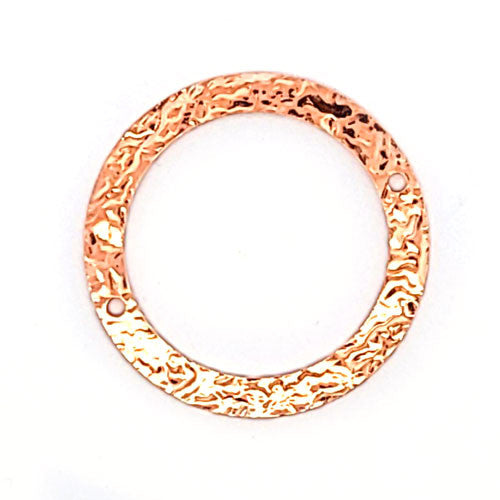 Kreis geprägt mittel 30 mm - Silberelement, rosé vergoldet  - 2