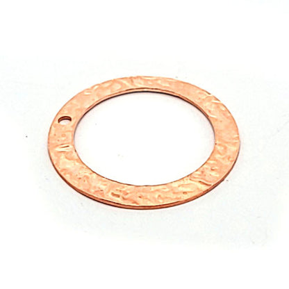 Kreis geprägt klein 23 mm - Silberelement, rosé vergoldet  - 1