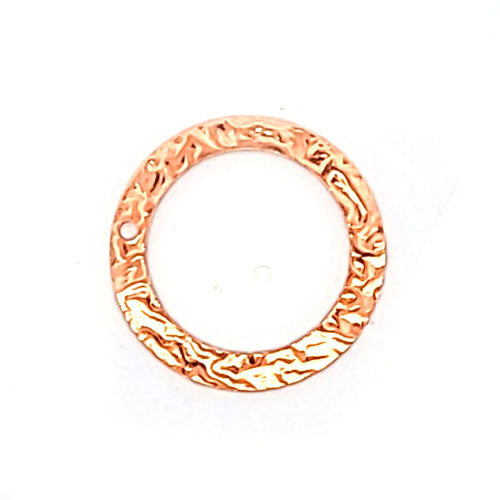 Kreis geprägt klein 23 mm - Silberelement, rosé vergoldet  - 2