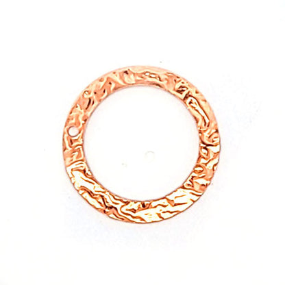 Kreis geprägt klein 23 mm - Silberelement, rosé vergoldet  - 2