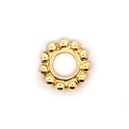 Silber-Bead Blumenrad, vergoldet  - 2