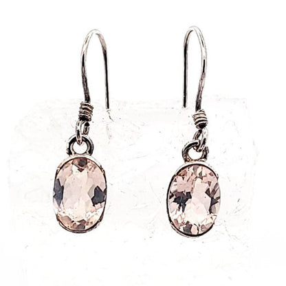 Ohrringe Rosenquarz facettiert  - 3
