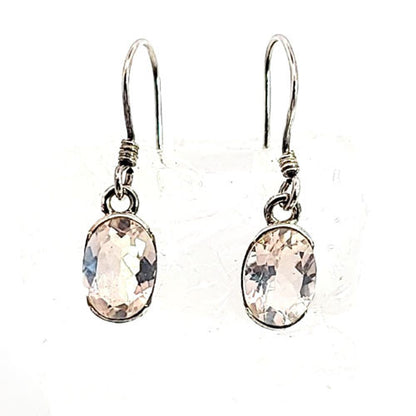 Ohrringe Rosenquarz facettiert  - 4