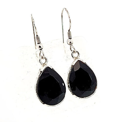 Ohrringe Onyx facettiert  - 4