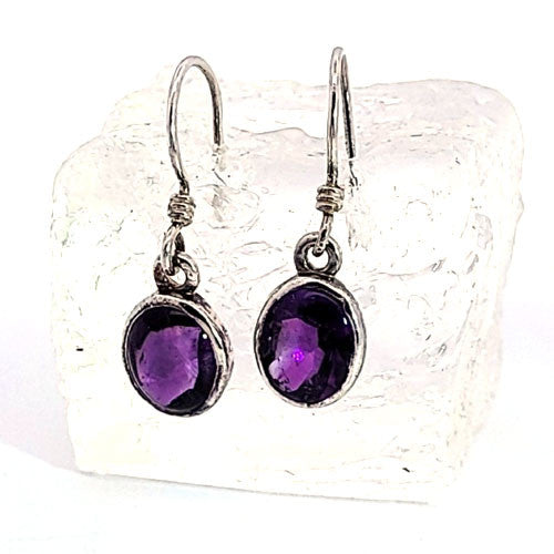 Ohrringe Amethyst facettiert  - 5