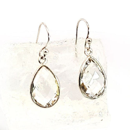 Ohrringe Bergkristall facettiert  - 2
