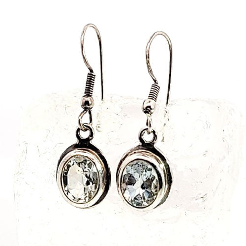 Ohrringe Aquamarin facettiert  - 2