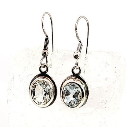 Ohrringe Aquamarin facettiert  - 2