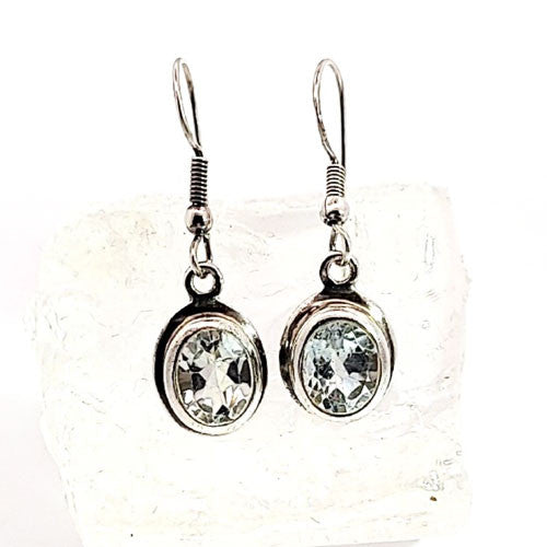 Ohrringe Aquamarin facettiert  - 3