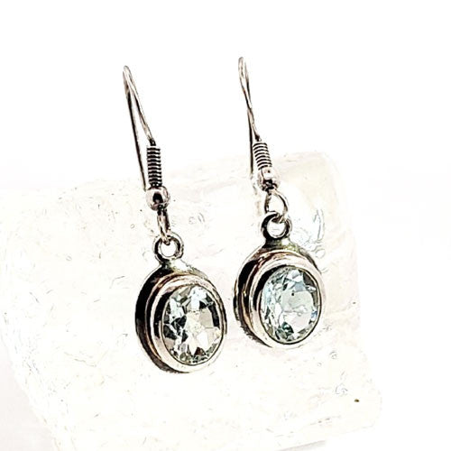 Ohrringe Aquamarin facettiert  - 4